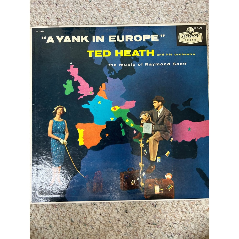 Ted Heath A Yank in Europe Vinyl LP London Records LL 1676 Raymond Scott Jazz